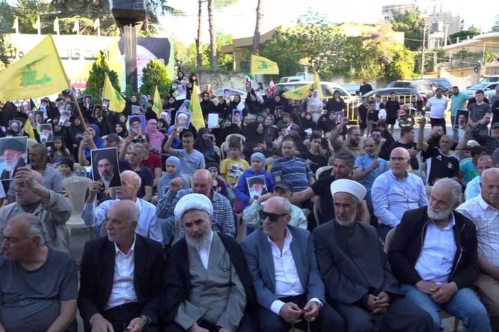 تجمع همبستگی در بعلبک برای اعلام سپاس و وفاداری به جمهوری اسلامی ایران +تصاویر