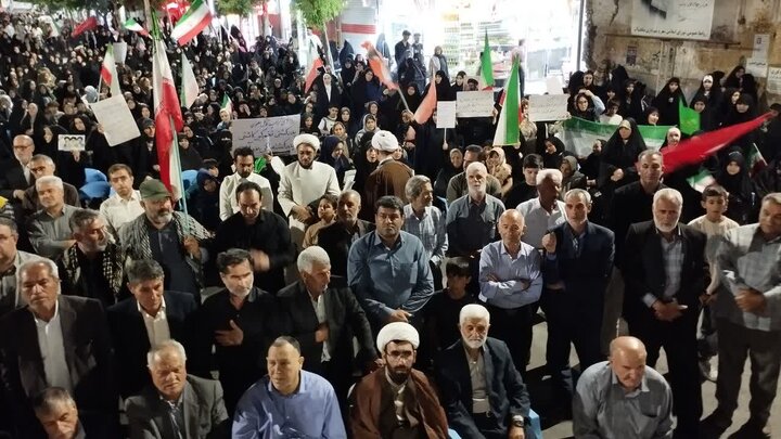 تصاویر/ حمایت مردمی در میاندوآب از نظام اسلامی در صدور پنجمین شب متوالی