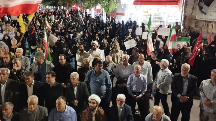 تصاویر/ حمایت مردمی در میاندوآب از نظام اسلامی در صدور پنجمین شب متوالی