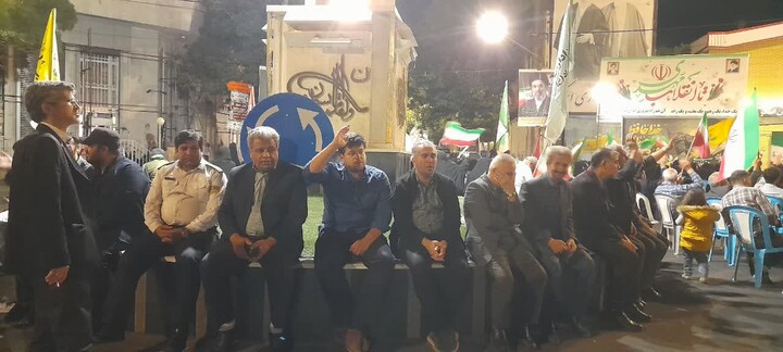 تصاویر/ گوشه‌هایی از حضور مردم اسکو در تجمعات «شب‌های اقتدار»