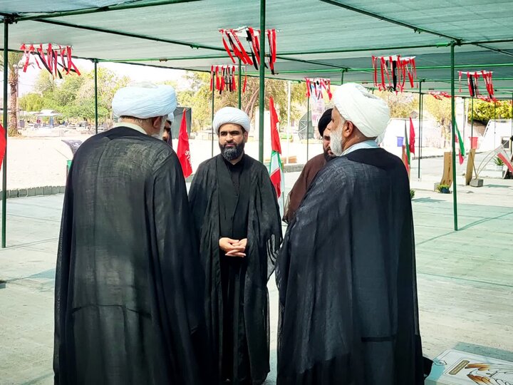 تصاویر/بازدید  ائمه جمعه حوزه شرق استان در گلزار شهدا مدرسه شجره طیبه