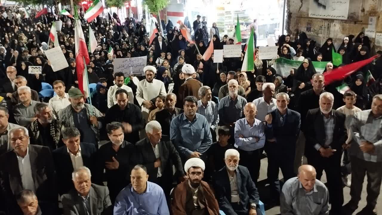 فیلم| فریادهای مرگ بر آمریکا و رژیم صهیونسیتی در صد و پنجمین شب از تجمعات مردمی در میاندوآب