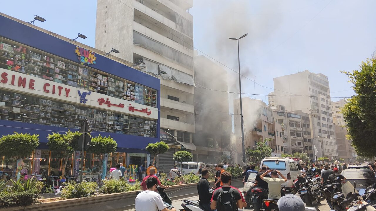 غارة صهيونية تستهدف منطقة الغبيري – المشرفية في الضاحية الجنوبية لبيروت قبيل توقيع مذكرة تفاهم إيرانية – أمريكية