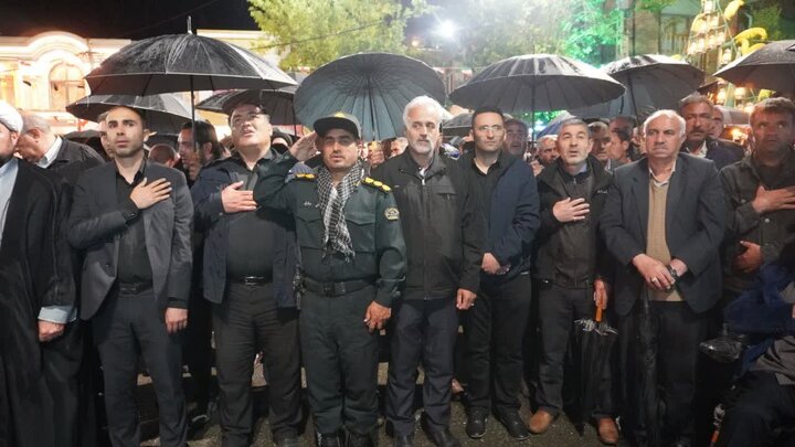 تصاویر/ برگزاری مراسم وداع با پیکر مطهر شهید حسین رسولی در چالدران