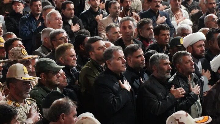 تصاویر/ برگزاری مراسم وداع با پیکر مطهر شهید حسین رسولی در چالدران
