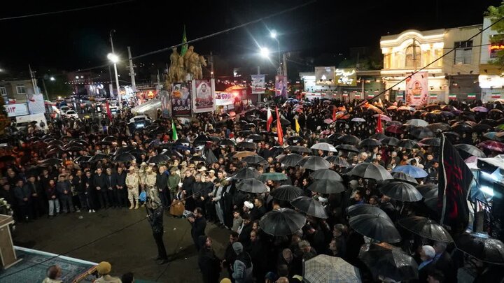 تصاویر/ برگزاری مراسم وداع با پیکر مطهر شهید حسین رسولی در چالدران