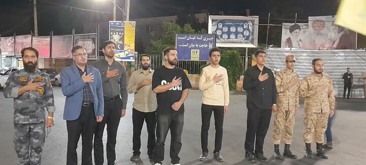 تصاویر/ مردم اسکو  پای کار نظام و رهبری