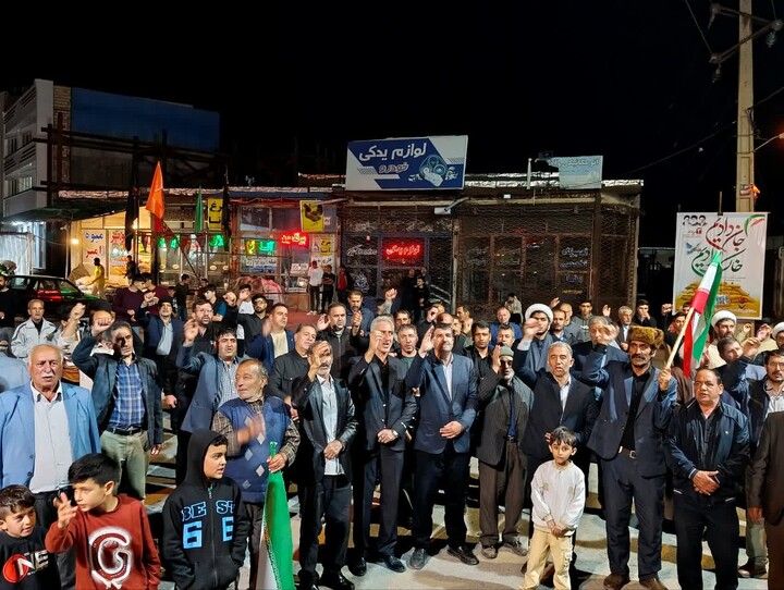 تصاویر/ تجمع مردمی در شهرستان ورزقان