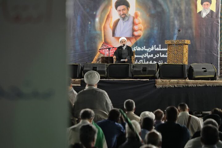 تصاویر/ حضور آیت‌الله فاضل لنکرانی در اجتماع مردم یزد