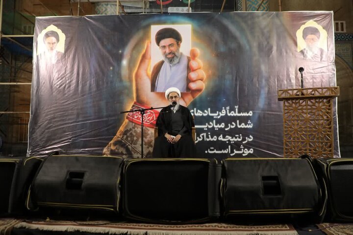 تصاویر/ حضور آیت‌الله فاضل لنکرانی در اجتماع مردم یزد