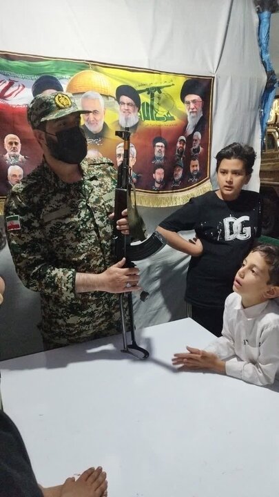 تصاویر/آموزش سلاح و مهمات اسلحه کلاش، تیربار و دوشکا در شهرستان شازند