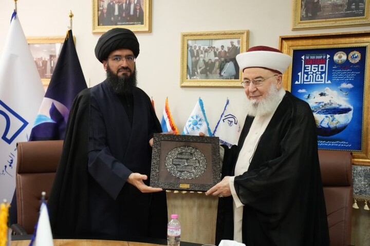 بازدید رئیس هیئت امنای تجمع علمای مسلمانان لبنان از دانشگاه باقرالعلوم(ع)