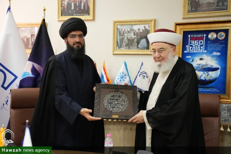 بازدید رئیس هیئت امنای تجمع علمای مسلمانان لبنان از دانشگاه باقرالعلوم(ع)