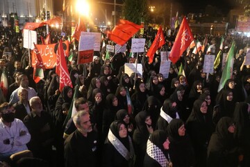 تصاویر/ اجتماع سراسری مردم قرچک همزمان با شب اول محرم
