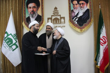 معارفه و تودیع مدیر مدرسه علمیه شیخ‌الاسلام قزوین