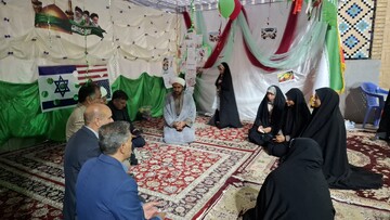 تصاویر/ بازدید مسئول مبلغات شهرستان کرمان از موکب کودک مبلغات شهر جوپار