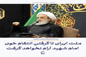 عکس نوشت| ملت ایران تا گرفتن انتقام خون امام شهید آرام نخواهد گرفت