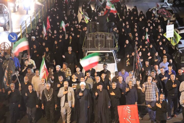 تصاویر/ اجتماع سراسری مردم قرچک همزمان با شب اول محرم