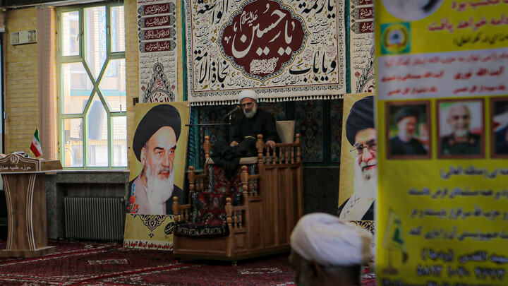 تصاویر/ جلسه اقامه عزای حسینی در مدرسه علمیه آیت الله آخوند