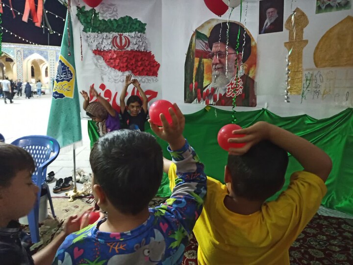 تصاویر/ بازدید مسئول مبلغات شهرستان کرمان از موکب کودک مبلغات شهر جوپار