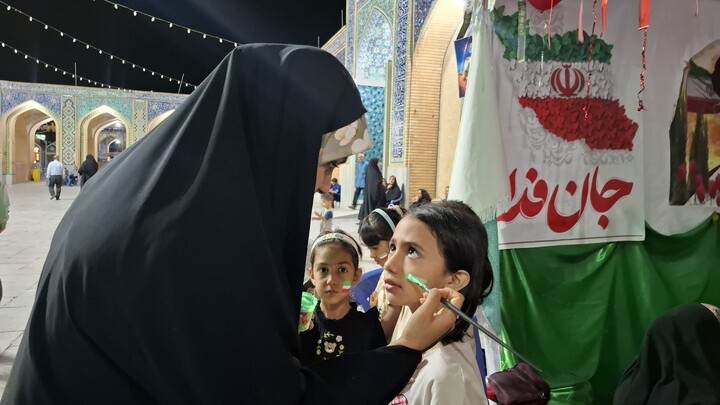 تصاویر/ بازدید مسئول مبلغات شهرستان کرمان از موکب کودک مبلغات شهر جوپار