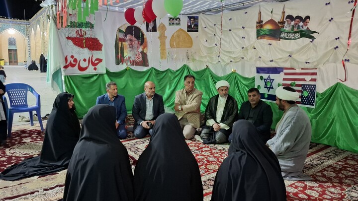 تصاویر/ بازدید مسئول مبلغات شهرستان کرمان از موکب کودک مبلغات شهر جوپار