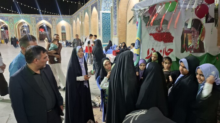تصاویر/ بازدید مسئول مبلغات شهرستان کرمان از موکب کودک مبلغات شهر جوپار