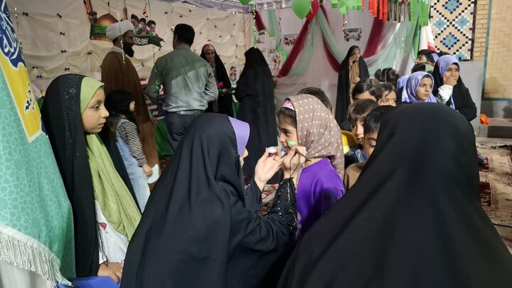 تصاویر/ بازدید مسئول مبلغات شهرستان کرمان از موکب کودک مبلغات شهر جوپار