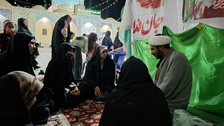 تصاویر/ بازدید مسئول مبلغات شهرستان کرمان از موکب کودک مبلغات شهر جوپار