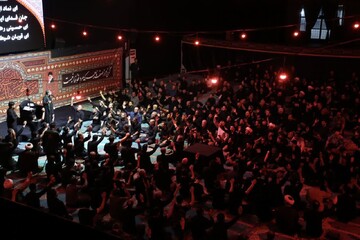 تصاویر/ مراسم سوگواری شب دوم محرم در مصلی ارومیه