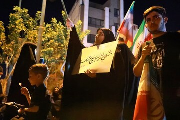 تصاویر/ اجتماع مردمی «شب‌های اقتدار حسینی» مردم عزتمند شهر سمنان