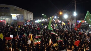 فیلم| تجمع باشکوه برازجانی‌ها در میدان