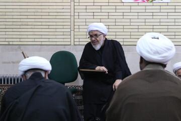 مبلّغان مؤسسه سراج همدان پای درس تجربه حجت‌الاسلام والمسلمین عندلیب‌زاده