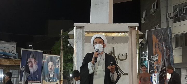 تصاویر / اجتماع شبانه مردمی اسکو و عزاداری هیئت شاه حسین گویان