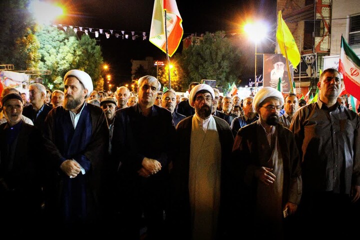 تصاویر / اجتماع شبانه مردمی خرمدره و عزاداری هیئت شاه حسین گویان