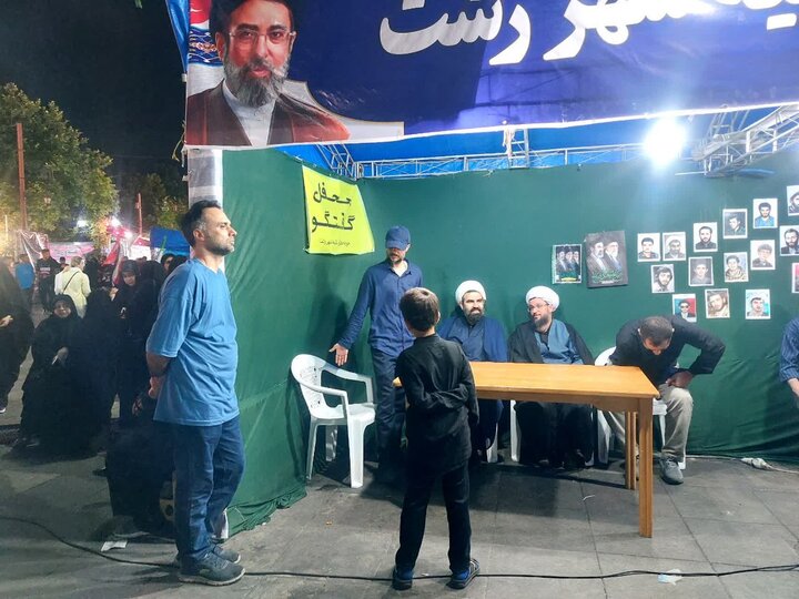 تصاویر/ بازدید مدیر حوزه علمیه استان گیلان از موکب مدارس علمیه شهرستان رشت