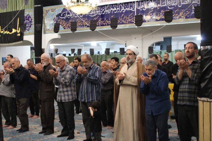 تصاویر/ عزای حسینی در مسجد جامع شهرستان عباس آباد
