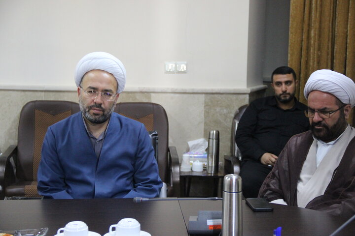تصاویر / نشست قرارگاه بلاغ مبین حوزه علمیه استان قزوین با حضور فرمانده سپاه استان قزوین