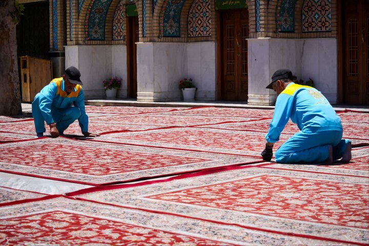 تصاویر/ امامزاده صالح(ع) سیاهپوش محرم