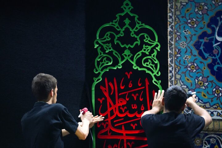 تصاویر/ امامزاده صالح(ع) سیاهپوش محرم