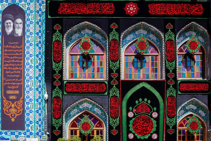 تصاویر/ امامزاده صالح(ع) سیاهپوش محرم