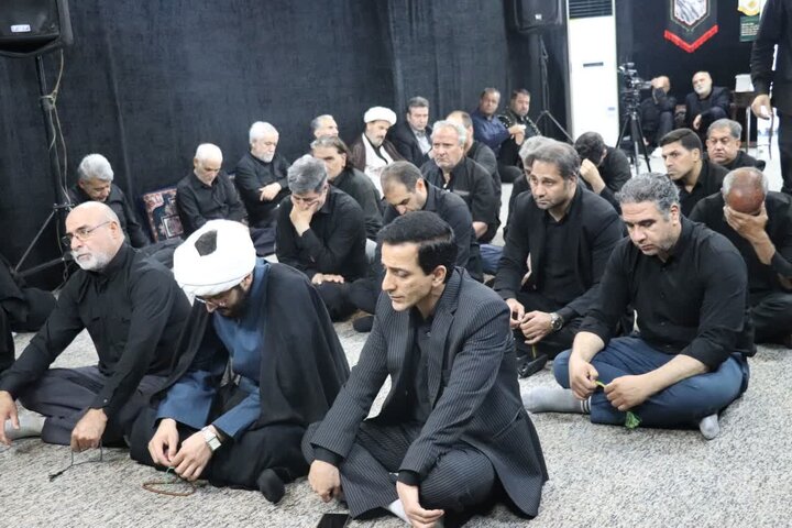 تصاویر/ سوگواری حضرت اباعبدالله الحسین (ع) در دفتر امام جمعه چهاردانگه