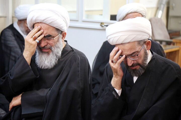 تصاویر/ مراسم عزاداری روز دوم محرم در دفتر آیت الله العظمی فاضل لنکرانی (ره)