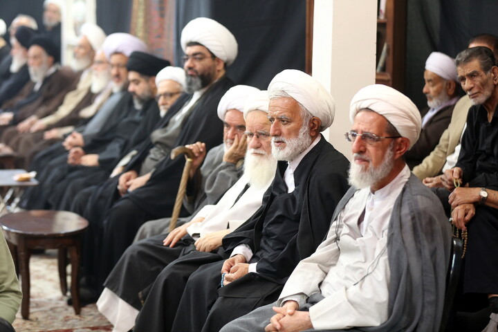 تصاویر/ مراسم عزاداری روز دوم محرم در دفتر آیت الله العظمی فاضل لنکرانی (ره)