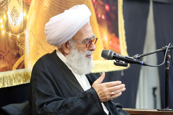 تصاویر/ مراسم عزاداری روز دوم محرم در دفتر آیت الله العظمی فاضل لنکرانی (ره)