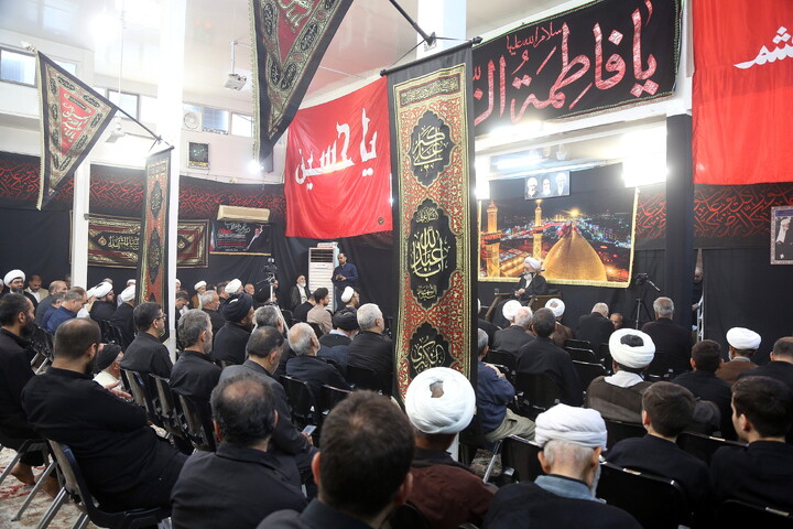 تصاویر/ مراسم عزاداری روز دوم محرم در دفتر آیت الله العظمی فاضل لنکرانی (ره)