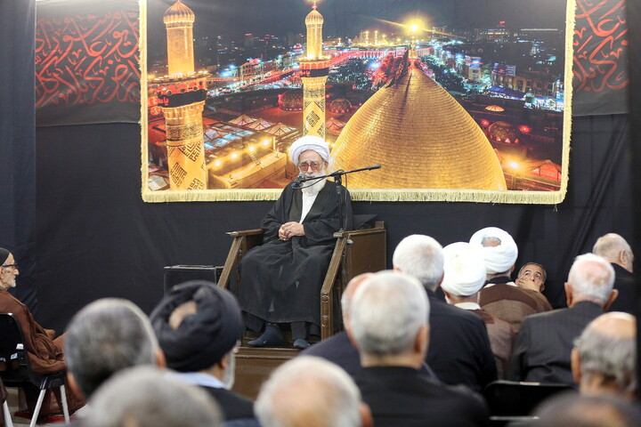 تصاویر/ مراسم عزاداری روز دوم محرم در دفتر آیت الله العظمی فاضل لنکرانی (ره)