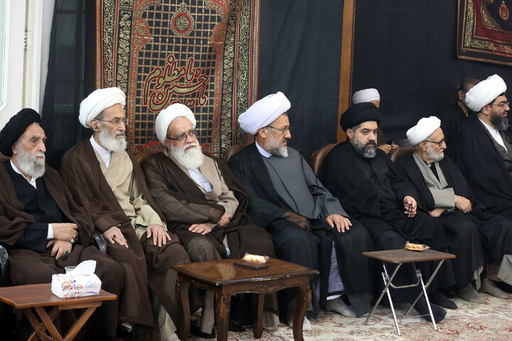 تصاویر/ مراسم عزاداری روز دوم محرم در دفتر آیت الله العظمی فاضل لنکرانی (ره)