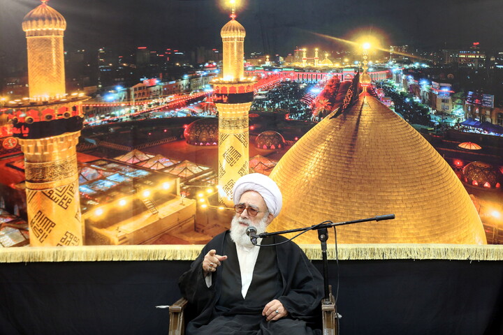 تصاویر/ مراسم عزاداری روز دوم محرم در دفتر آیت الله العظمی فاضل لنکرانی (ره)