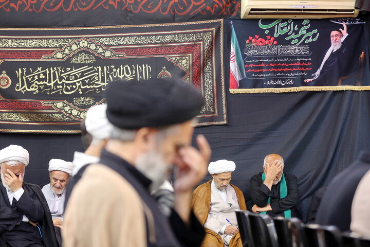 تصاویر/ مراسم عزاداری روز دوم محرم در دفتر آیت الله العظمی فاضل لنکرانی (ره)